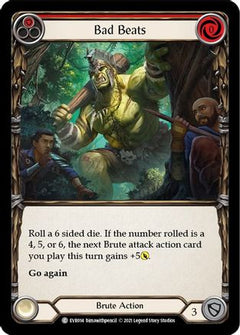 Bad Beats (Red) (EVR014) [Everfest] 1st Edition Rainbow Foil - Deck Out Gaming