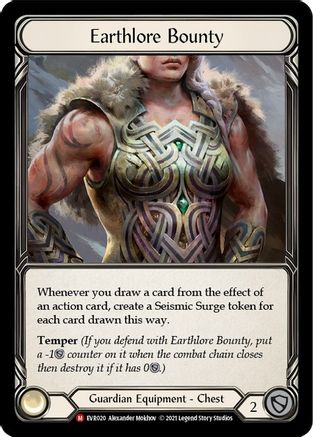 Earthlore Bounty (EVR020) [Everfest] 1st Edition - Deck Out Gaming