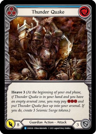 Thunder Quake (Blue) (EVR026) [Everfest] 1st Edition - Deck Out Gaming