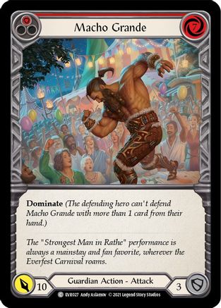 Macho Grande (Red) (EVR027) [Everfest] 1st Edition - Deck Out Gaming