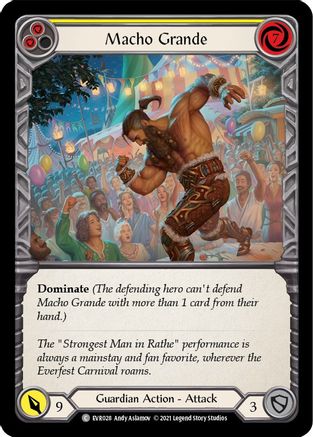 Macho Grande (Yellow) (EVR028) [Everfest] 1st Edition - Deck Out Gaming