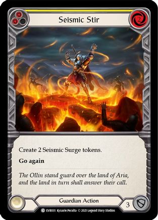 Seismic Stir (Yellow) (EVR031) [Everfest] 1st Edition - Deck Out Gaming