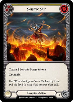 Seismic Stir (Yellow) (EVR031) [Everfest] 1st Edition Rainbow Foil - Deck Out Gaming