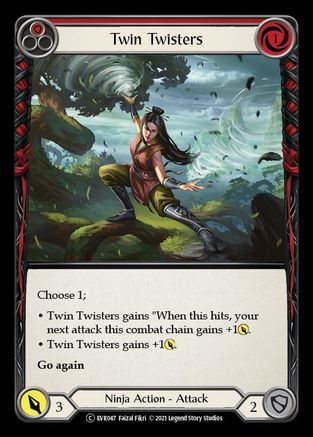 Twin Twisters (Red) (EVR047) [Everfest] 1st Edition - Deck Out Gaming
