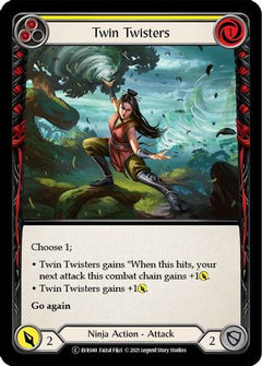 Twin Twisters (Yellow) (EVR048) [Everfest] 1st Edition Rainbow Foil - Deck Out Gaming