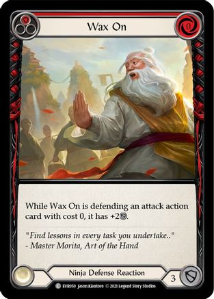Wax On (Red) (EVR050) [Everfest] 1st Edition - Deck Out Gaming