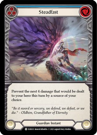 Steadfast (Blue) (EVR035) [Everfest] 1st Edition - Deck Out Gaming