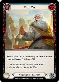 Wax On (Blue) (EVR052) [Everfest] 1st Edition Rainbow Foil - Deck Out Gaming