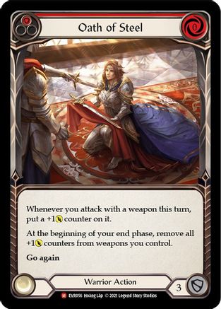 Oath of Steel (EVR056) [Everfest] 1st Edition Rainbow Foil - Deck Out Gaming