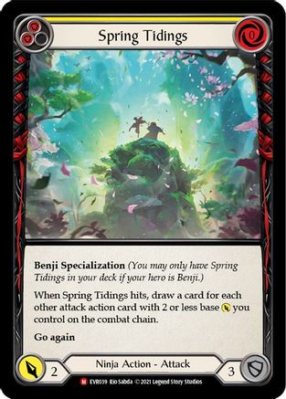 Spring Tidings (EVR039) [Everfest] 1st Edition Rainbow Foil - Deck Out Gaming