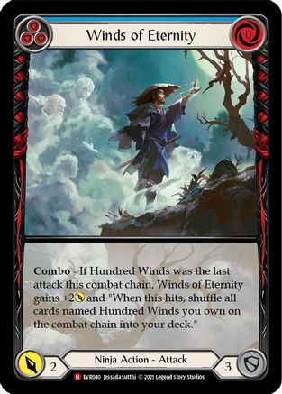 Winds of Eternity (Extended Art) (EVR040) [Everfest] 1st Edition Rainbow Foil - Deck Out Gaming