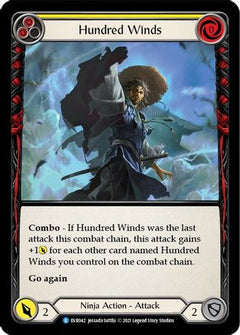 Hundred Winds (Yellow) (EVR042) [Everfest] 1st Edition Rainbow Foil - Deck Out Gaming