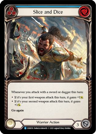 Slice and Dice (Blue) (EVR059) [Everfest] 1st Edition - Deck Out Gaming