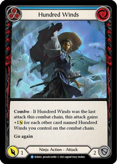 Hundred Winds (Blue) (EVR043) [Everfest] 1st Edition - Deck Out Gaming