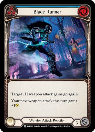 Blade Runner (Blue) (EVR062) [Everfest] 1st Edition Rainbow Foil - Deck Out Gaming