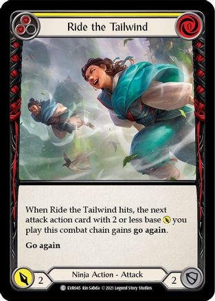 Ride the Tailwind (Yellow) (EVR045) [Everfest] 1st Edition - Deck Out Gaming