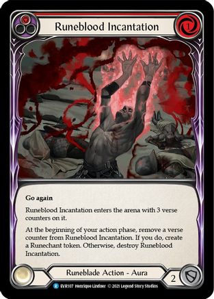 Runeblood Incantation (Red) (EVR107) [Everfest] 1st Edition Rainbow Foil - Deck Out Gaming