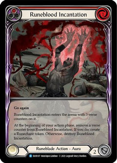 Runeblood Incantation (Red) (Extended Art) (EVR107) [Everfest] 1st Edition Rainbow Foil - Deck Out Gaming