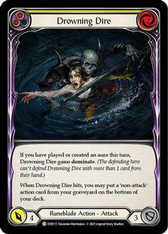 Drowning Dire (Yellow) (EVR111) [Everfest] 1st Edition - Deck Out Gaming