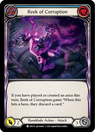 Reek of Corruption (Blue) (EVR115) [Everfest] 1st Edition - Deck Out Gaming