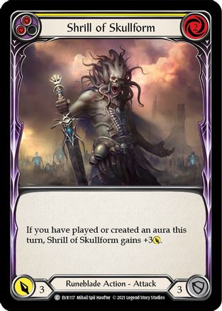Shrill of Skullform (Yellow) (EVR117) [Everfest] 1st Edition - Deck Out Gaming