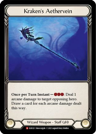 Kraken's Aethervein (EVR121) [Everfest] 1st Edition Cold Foil - Deck Out Gaming