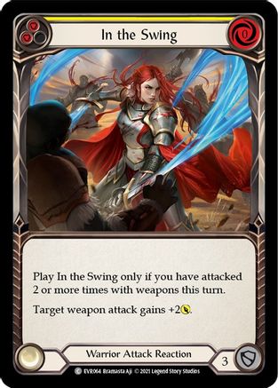 In the Swing (Yellow) (EVR064) [Everfest] 1st Edition Rainbow Foil - Deck Out Gaming