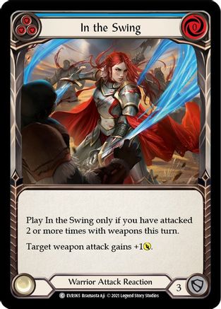 In the Swing (Blue) (EVR065) [Everfest] 1st Edition Rainbow Foil - Deck Out Gaming