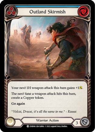 Outland Skirmish (Blue) (EVR068) [Everfest] 1st Edition - Deck Out Gaming