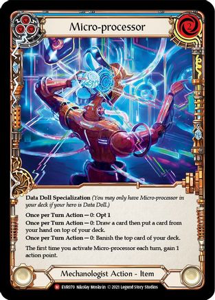 Micro-processor (EVR070) [Everfest] 1st Edition Rainbow Foil - Deck Out Gaming