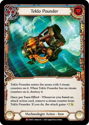 Teklo Pounder (EVR072) [Everfest] 1st Edition Rainbow Foil - Deck Out Gaming