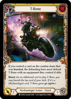 T-Bone (Yellow) (EVR074) [Everfest] 1st Edition Rainbow Foil - Deck Out Gaming