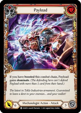 Payload (Red) (EVR076) [Everfest] 1st Edition Rainbow Foil - Deck Out Gaming