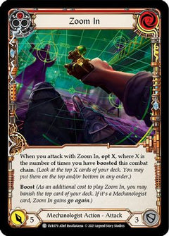 Zoom In (Red) (EVR079) [Everfest] 1st Edition Rainbow Foil - Deck Out Gaming