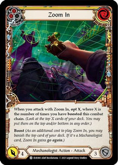 Zoom In (Yellow) (EVR080) [Everfest] 1st Edition Rainbow Foil - Deck Out Gaming