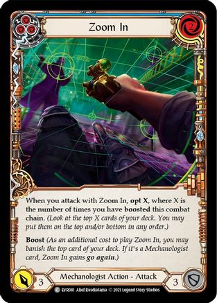 Zoom In (Blue) (EVR081) [Everfest] 1st Edition - Deck Out Gaming