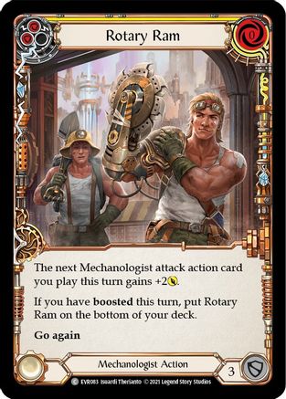Rotary Ram (Yellow) (EVR083) [Everfest] 1st Edition Rainbow Foil - Deck Out Gaming