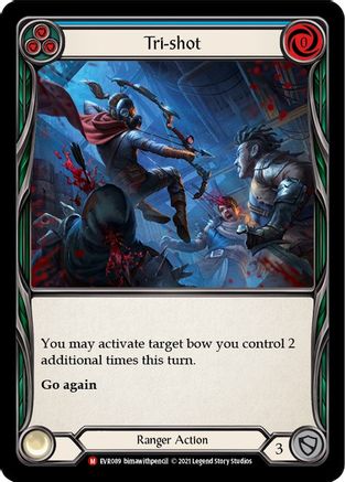 Tri-shot (EVR089) [Everfest] 1st Edition Rainbow Foil - Deck Out Gaming