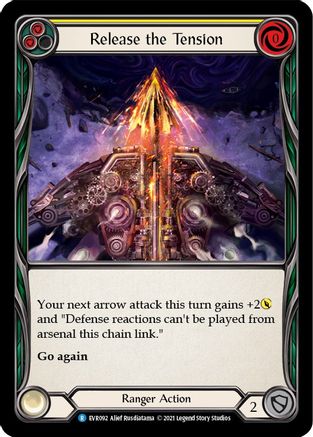 Release the Tension (Yellow) (EVR092) [Everfest] 1st Edition Rainbow Foil - Deck Out Gaming