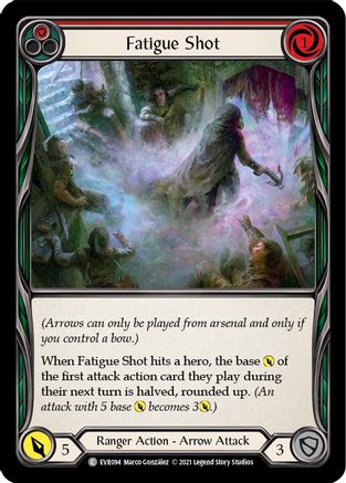Fatigue Shot (Red) (EVR094) [Everfest] 1st Edition Rainbow Foil - Deck Out Gaming