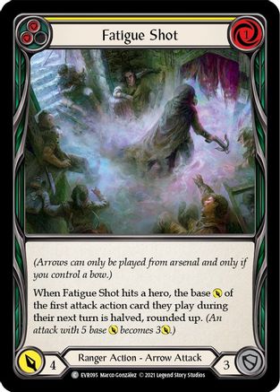 Fatigue Shot (Yellow) (EVR095) [Everfest] 1st Edition Rainbow Foil - Deck Out Gaming