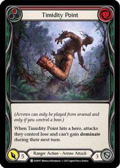 Timidity Point (Red) (EVR097) [Everfest] 1st Edition Rainbow Foil - Deck Out Gaming