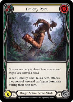 Timidity Point (Yellow) (EVR098) [Everfest] 1st Edition Rainbow Foil - Deck Out Gaming