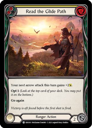 Read the Glide Path (Yellow) (EVR101) [Everfest] 1st Edition - Deck Out Gaming