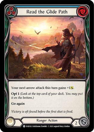Read the Glide Path (Blue) (EVR102) [Everfest] 1st Edition - Deck Out Gaming