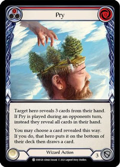 Pry (Red) (EVR128) [Everfest] 1st Edition Rainbow Foil - Deck Out Gaming