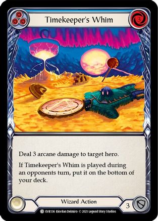 Timekeeper's Whim (Blue) (EVR136) [Everfest] 1st Edition - Deck Out Gaming