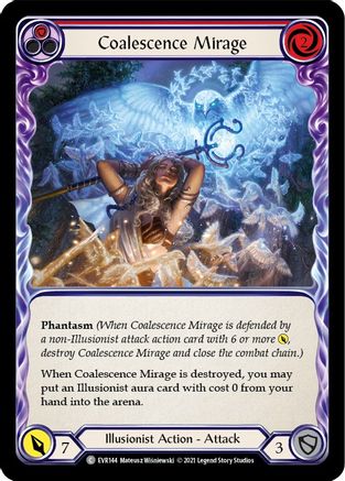 Coalescence Mirage (Red) (EVR144) [Everfest] 1st Edition Rainbow Foil - Deck Out Gaming