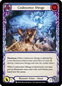 Coalescence Mirage (Blue) (EVR146) [Everfest] 1st Edition Rainbow Foil - Deck Out Gaming