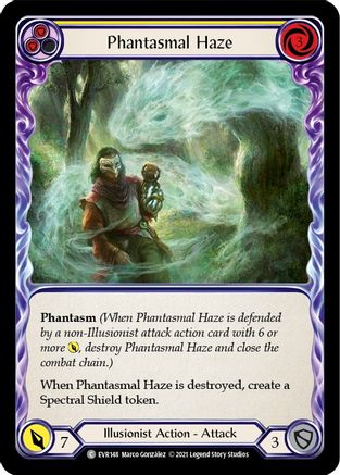 Phantasmal Haze (Yellow) (EVR148) [Everfest] 1st Edition Rainbow Foil - Deck Out Gaming